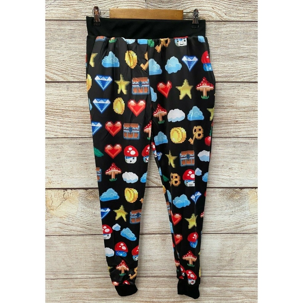 Kayden K Jogger Pants Mens Medium Skinny Retro Game Poly Stretch New Made in USA